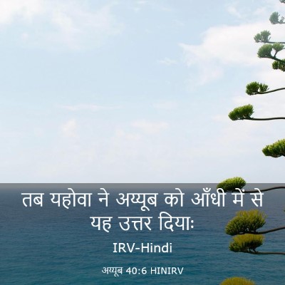 Picture 03 - अय्यूब 40:6 HINIRV - तब यहोवा ने अय्यूब - Bible Verse Picture