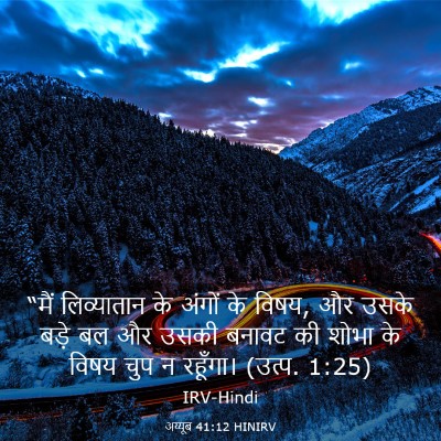 Picture 03 - अय्यूब 41:12 HINIRV - “मैं लिव्यातान के - Bible Verse Picture