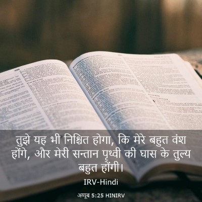 Picture 03 - अय्यूब 5:25 HINIRV - तुझे यह भी निश्चित - Bible Verse Picture