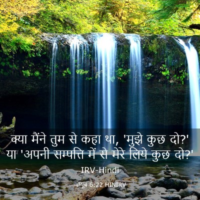 Picture 03 - अय्यूब 6:22 HINIRV - क्या मैंने तुम से - Bible Verse Picture
