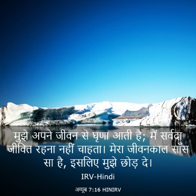 Picture 03 - अय्यूब 7:16 HINIRV - मुझे अपने जीवन से - Bible Verse Picture