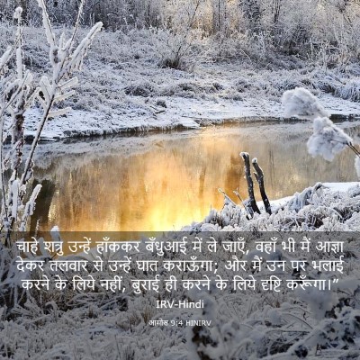 Picture 03 - आमोस 9:4 HINIRV - चाहे शत्रु उन्हें - Bible Verse Picture