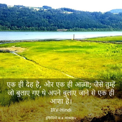 Picture 03 - इफिसियों 4:4 HINIRV - एक ही देह है, और एक - Bible Verse Picture