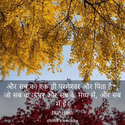 Picture 03 - इफिसियों 4:6 HINIRV - और सब का एक ही - Bible Verse Picture