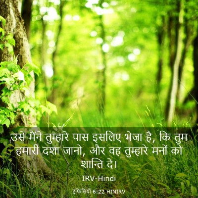 Picture 03 - इफिसियों 6:22 HINIRV - उसे मैंने - Bible Verse Picture