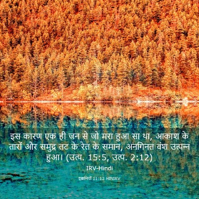 Picture 03 - इब्रानियों 11:12 HINIRV - इस कारण एक ही जन से - Bible Verse Picture