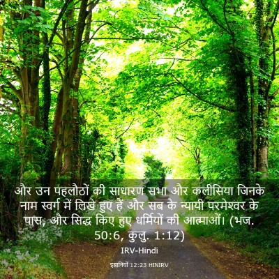 Picture 03 - इब्रानियों 12:23 HINIRV - और उन पहलौठों की - Bible Verse Picture