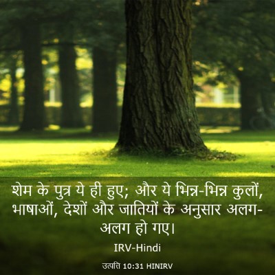 Picture 03 - उत्पत्ति 10:31 HINIRV - शेम के पुत्र ये ही - Bible Verse Picture