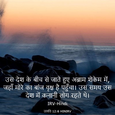 Picture 03 - उत्पत्ति 12:6 HINIRV - उस देश के बीच से - Bible Verse Picture