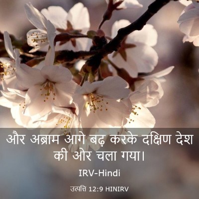 Picture 03 - उत्पत्ति 12:9 HINIRV - और अब्राम आगे बढ़ - Bible Verse Picture
