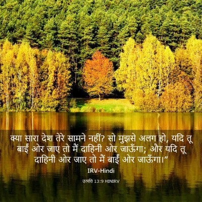 Picture 03 - उत्पत्ति 13:9 HINIRV - क्या सारा देश तेरे - Bible Verse Picture