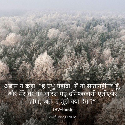 Picture 03 - उत्पत्ति 15:2 HINIRV - अब्राम ने कहा, “हे - Bible Verse Picture