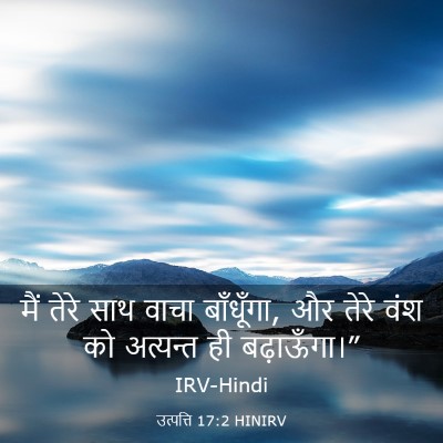 Picture 03 - उत्पत्ति 17:2 HINIRV - मैं तेरे साथ वाचा - Bible Verse Picture