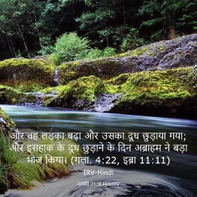 Picture 03 - उत्पत्ति 21:8 HINIRV - और वह लड़का बढ़ा और - Bible Verse Picture