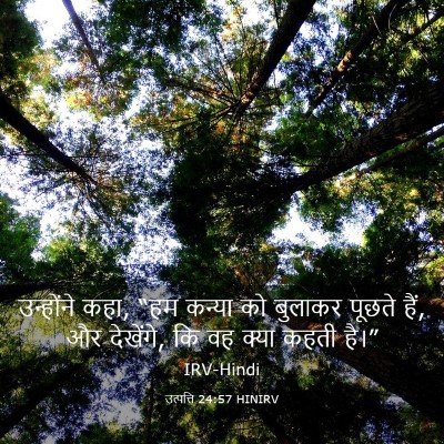 Picture 03 - उत्पत्ति 24:57 HINIRV - उन्होंने कहा, “हम - Bible Verse Picture