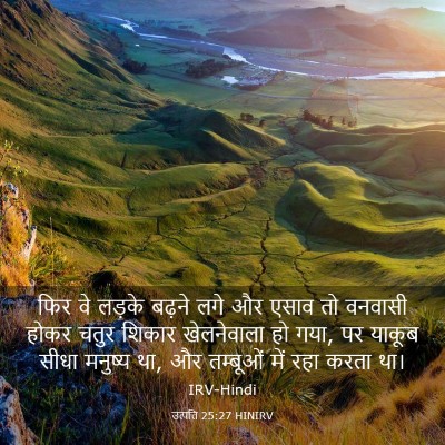 Picture 03 - उत्पत्ति 25:27 HINIRV - फिर वे लड़के बढ़ने - Bible Verse Picture