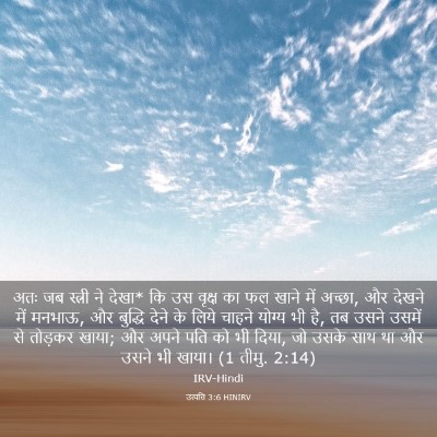Picture 03 - उत्पत्ति 3:6 HINIRV - अतः जब स्त्री ने - Bible Verse Picture