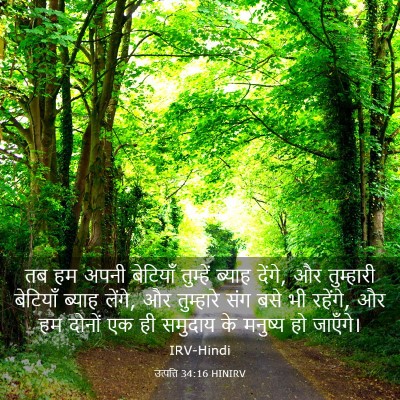 Picture 03 - उत्पत्ति 34:16 HINIRV - तब हम अपनी बेटियाँ - Bible Verse Picture