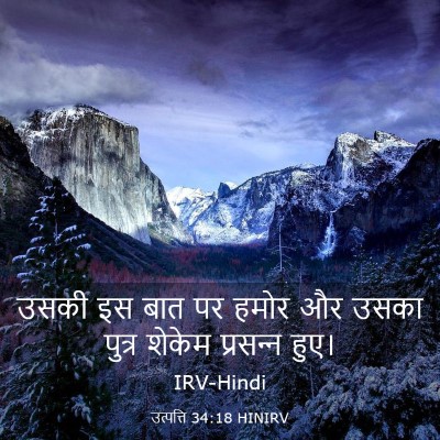 Picture 03 - उत्पत्ति 34:18 HINIRV - उसकी इस बात पर हमोर - Bible Verse Picture