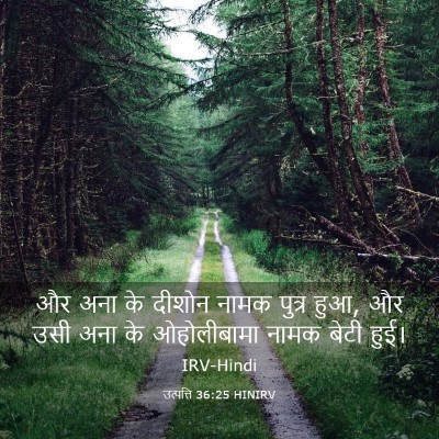 Picture 03 - उत्पत्ति 36:25 HINIRV - और अना के दीशोन - Bible Verse Picture