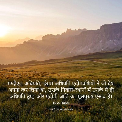 Picture 03 - उत्पत्ति 36:43 HINIRV - मग्दीएल अधिपति, - Bible Verse Picture