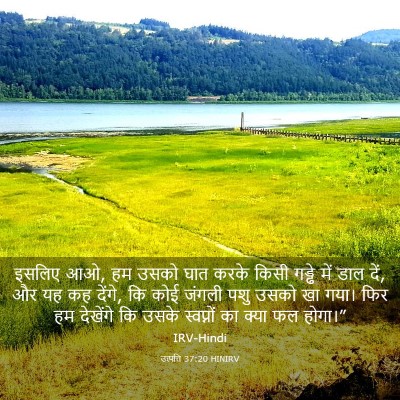 Picture 03 - उत्पत्ति 37:20 HINIRV - इसलिए आओ, हम उसको - Bible Verse Picture