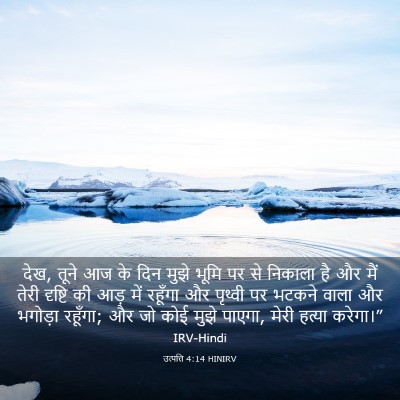 Picture 03 - उत्पत्ति 4:14 HINIRV - देख, तूने आज के दिन - Bible Verse Picture