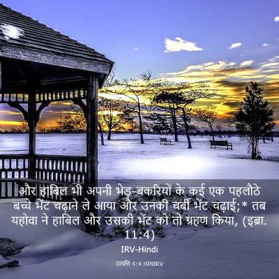 Picture 03 - उत्पत्ति 4:4 HINIRV - और हाबिल भी अपनी - Bible Verse Picture