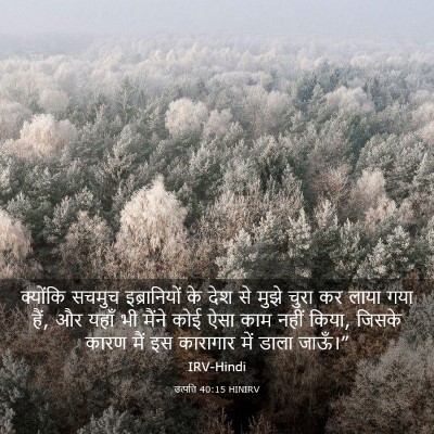 Picture 03 - उत्पत्ति 40:15 HINIRV - क्योंकि सचमुच - Bible Verse Picture