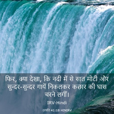 Picture 03 - उत्पत्ति 41:18 HINIRV - फिर, क्या देखा, कि - Bible Verse Picture