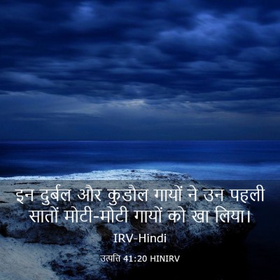 Picture 03 - उत्पत्ति 41:20 HINIRV - इन दुर्बल और कुडौल - Bible Verse Picture