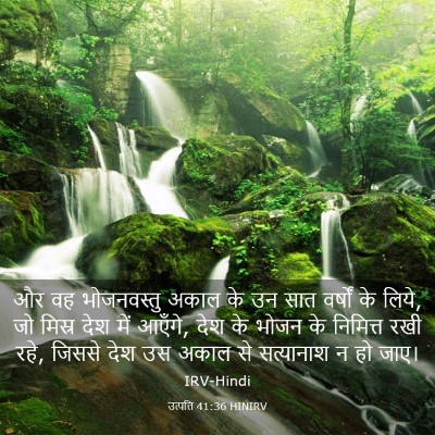 Picture 03 - उत्पत्ति 41:36 HINIRV - और वह भोजनवस्तु - Bible Verse Picture