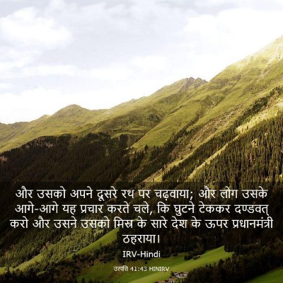 Picture 03 - उत्पत्ति 41:43 HINIRV - और उसको अपने दूसरे - Bible Verse Picture