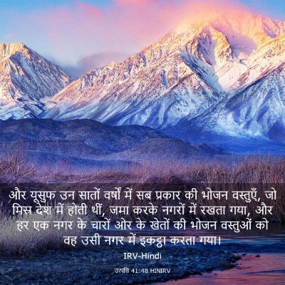 Picture 03 - उत्पत्ति 41:48 HINIRV - और यूसुफ उन सातों - Bible Verse Picture