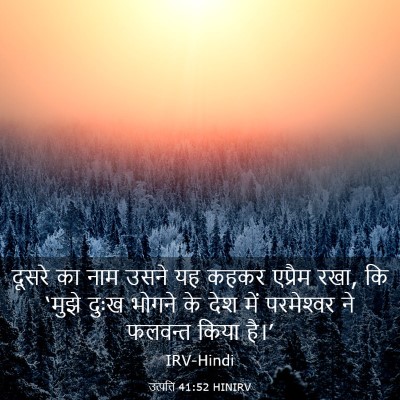 Picture 03 - उत्पत्ति 41:52 HINIRV - दूसरे का नाम उसने - Bible Verse Picture
