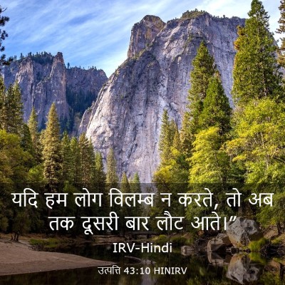 Picture 03 - उत्पत्ति 43:10 HINIRV - यदि हम लोग विलम्ब न - Bible Verse Picture