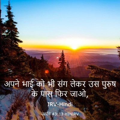 Picture 03 - उत्पत्ति 43:13 HINIRV - अपने भाई को भी संग - Bible Verse Picture