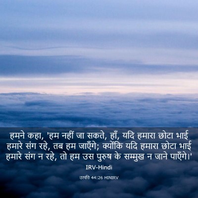 Picture 03 - उत्पत्ति 44:26 HINIRV - हमने कहा, 'हम नहीं - Bible Verse Picture