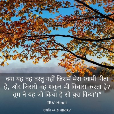 Picture 03 - उत्पत्ति 44:5 HINIRV - क्या यह वह वस्तु - Bible Verse Picture