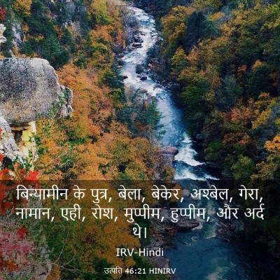 Picture 03 - उत्पत्ति 46:21 HINIRV - बिन्यामीन के - Bible Verse Picture