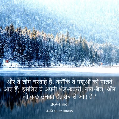 Picture 03 - उत्पत्ति 46:32 HINIRV - और वे लोग चरवाहे - Bible Verse Picture