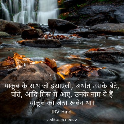 Picture 03 - उत्पत्ति 46:8 HINIRV - याकूब के साथ जो - Bible Verse Picture