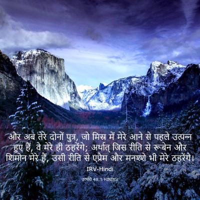 Picture 03 - उत्पत्ति 48:5 HINIRV - और अब तेरे दोनों - Bible Verse Picture