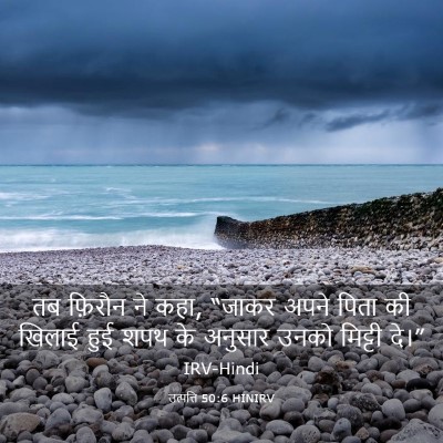 Picture 03 - उत्पत्ति 50:6 HINIRV - तब फ़िरौन ने कहा, - Bible Verse Picture