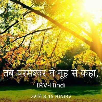 Picture 03 - उत्पत्ति 8:15 HINIRV - तब परमेश्‍वर ने - Bible Verse Picture