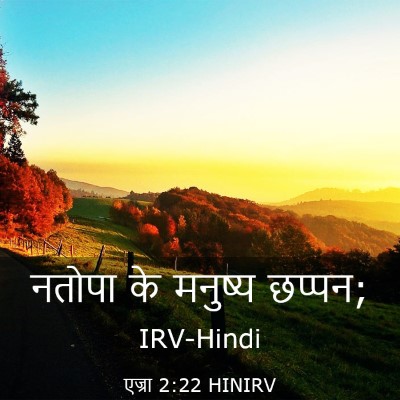 Picture 03 - एज्रा 2:22 HINIRV - नतोपा के मनुष्य - Bible Verse Picture