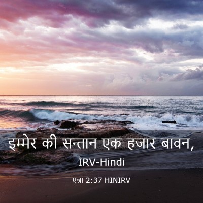 Picture 03 - एज्रा 2:37 HINIRV - इम्मेर की सन्तान - Bible Verse Picture