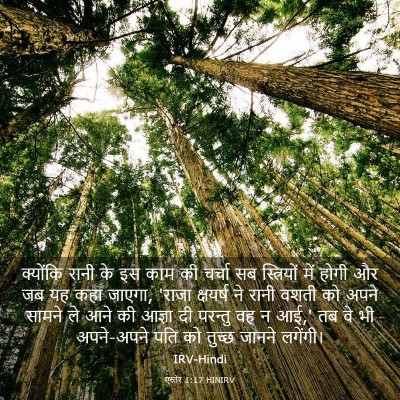 Picture 03 - एस्तेर 1:17 HINIRV - क्योंकि रानी के इस - Bible Verse Picture