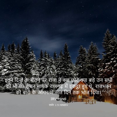 Picture 03 - एस्तेर 1:5 HINIRV - इतने दिनों के - Bible Verse Picture