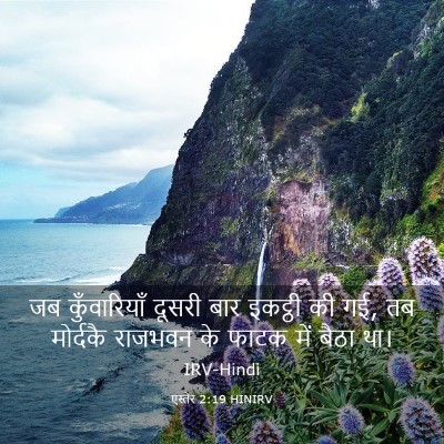 Picture 03 - एस्तेर 2:19 HINIRV - जब कुँवारियाँ - Bible Verse Picture